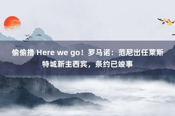偷偷撸 Here we go！罗马诺：范尼出任莱斯特城新主西宾，条约已竣事