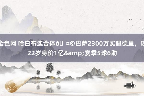 全色网 哈白布连合体🤩巴萨2300万买佩德里，现22岁身价1亿&赛季5球6助