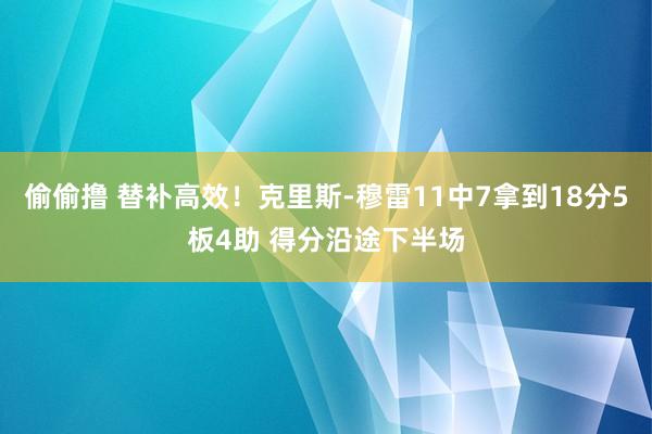 偷偷撸 替补高效！克里斯-穆雷11中7拿到18分5板4助 得分沿途下半场